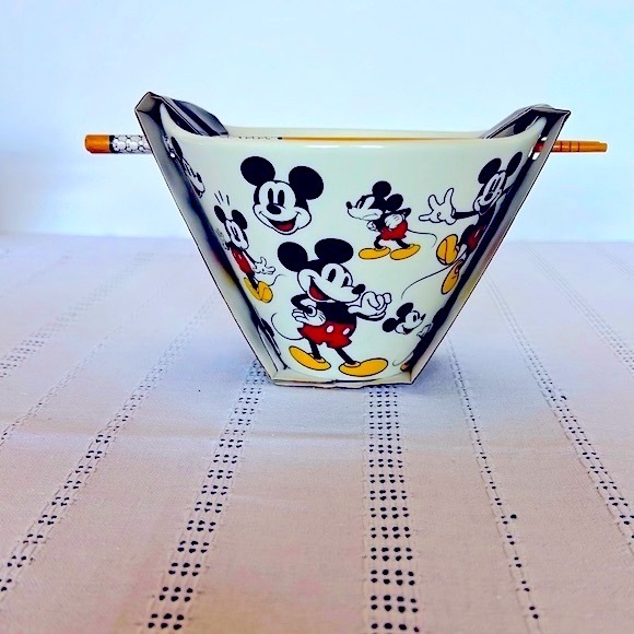 Disney Classic Mickey Raman/Chopstick set - Picture 2 of 4